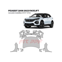 Peugeot 2008 - 2023 Facelıft 210 Mikron Premium Tpu Ppf Kaplama Seti-ön Grup