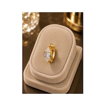 Baget Taş Detaylı Kulak Piercing Çelik Gold Genel Markalar Unisex Çok Renkli