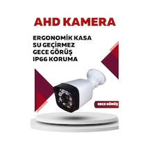 İrtech-6 Kameralı Güvenlik Kamera Seti Gece Görüşlü-su Geçirmez-tak Çalıştır G02