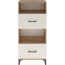 Arges Dolap 2 Raflı 2 Çekmeceli 60x30x134 Çam-aytaşı Çam