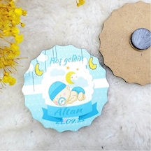 Ahşap Bebek Magnetleri Bebek Baskılı(30 Adet)