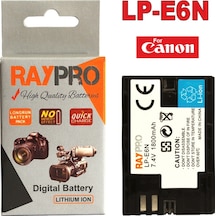 Canon Eos 6D ve 6D Mark II için Lp-E6 Lp-E6N Batarya Pil