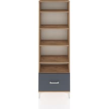 Arges Dolap 5 Raflı Tek Çekmeceli 60x30x182 Çam-antrasit Çam Arges Dolap 5 Raflı Tek Çekmeceli 60x30x182 Çam-antrasit Çam