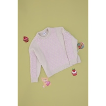 U.S. Polo Assn. Kız Çocuk Krem Bisiklet Yaka Kazak 50293126-VR071