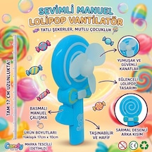 Lolipop Model El Fanı - Mavi Bayi Depom