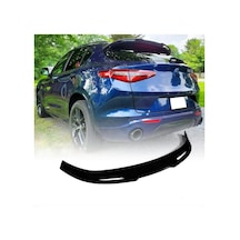 Alfa Romeo Stelvio Uyumlu Spoiler Parlak Siyah 2017-2021