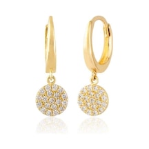 Sembolgold Taşlı Altın Küpe