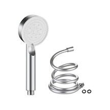 Star Duş Başlığı Seti - 150 Cm Pvc Banyo Duş Hortumu + 5 Fonksiyonlu Su Tasarruflu El Duşu