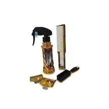 Smp Berber Gold Set 5'li Set Kokusuz Plastik Tarak Suluk Ve Fırça İle Etkili Saç Bakımı