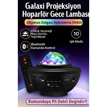 Yıldızlı Gökyüzü Gece Lambası Aurora Starlight Samsung Galaxy Uyumlu  Uyumlu Led Projektör Disko Işığı - Hoparlör
