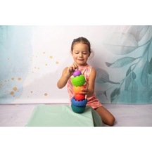 Sensory Yumuşak Piramit: Duyusal Denge Oyuncağı Üst Üste Dizme Oyunu Alfabe Rakamlar Ve Renkleri Öğretir Bebek Denge Dizme İstifleme Oyuncak Montessori Tipi Motor Becerileri Ve Zihinsel