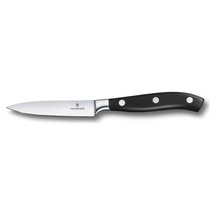 Victorinox 7.7203.10g Grand Maître 10cm Siyah Dövme Çelik Soyma Bıçağı, Hediye Kutulu Çok Renkli