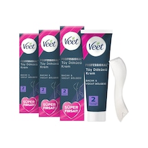 Ayrex Veet Professional Tüm Cilt Tipleri İçin Tüy Dökücü Krem, 600ml Süper Fırsat Paketi 3 X 200 Ml