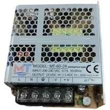 Mervesan Mt-60-24 60w 24v 2.5a Metal Kasa Adaptör