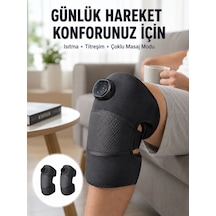 3 Seviyeli Titreşimli Isıtmalı Diz Bakım Masaj Cihazı Yeni Nesil - Lisinya Çok Renkli