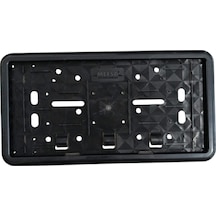 Çerçeveli Dikdörtgen Plakalık Plaka Altlığı Siyah 32x17cm 1 Adet