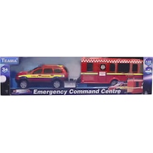 Kutulu Die Cast Metal Karavanlı İtfaiye Arabası