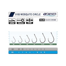 Owner 5185 Mosquito Circle Black Chrome Sinek İğne 2