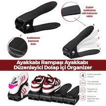 6 Adet Siyah Plastik Ayakkabı Rampası 12x25cm Çok Renkli
