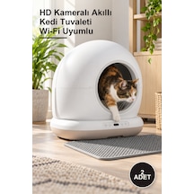 2 Adet Hd Kameralı Akıllı Kedi Tuvaleti Wi-fi Uyumlu