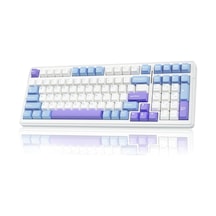 F99 3 Modlu Rgb Hot Swap Mekanik Linear Graywood V3 Switch Kablosuz Makrolu Klavye Lila