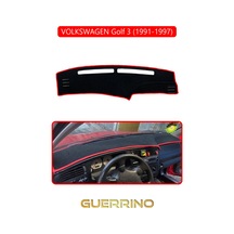 Volkswagen Golf 3 / Vento / Jetta 1991-1997 Torpido Koruma Halısı Kırmızı Kenar