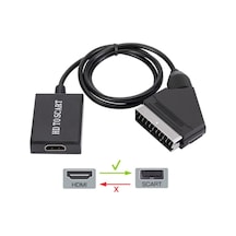 Alfais 5083 Hdmi To Scart Av Video Çevirici Dönüştürücü Adaptör