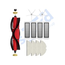 Roborock S50 S55 S5 Max S6 S6 Maxv Uyumlu 1 Ana Fırça 2 Yan Fırça 4 Filtre 4 Mop Pkt-iasgf0000680