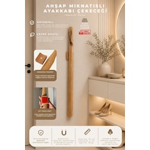 Ahşap 70 Cm Uzunluğunda Mıknatıslı Ayakkabı Çekeceği Kerata 2 Adet