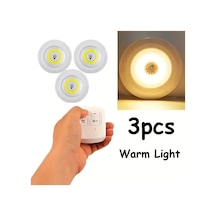 Uzaktan Kumandalı Yapışkanlı 3&amp 39 Lü Led Spot Lamba 5468 Çok Renkli