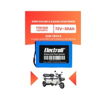 Zlin Troya Batarya Yüksek Kapasite Lifepo4 72v 30ah Elektrikli Motosiklet Bataryası
