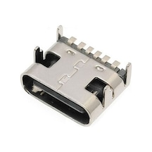 Type-c Usb Soket 6 Pin Smd Usb 3.1 Cep Telefonu Elektronik Cihaz Usb Port Konnektör Şarj Soketi Dişi