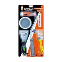 5pcs Boyacı - Nalbur Set Spatula - Kestirme Fırça - Yedek Rulo - Bant - 10cm Fırça Bx40