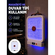 Mey İthalat Şarjlı Uv Işıklı Sinek Öldürücü Cihaz Beyaz Elektrikli Sivrisinek Yok Edici
