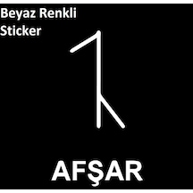 Avşar Afşar Sembolu Sticker Araç Araba Yapıştırma