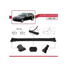Alfa Romeo 159 Sportwagon 2006-2011 Arası İle Uyumlu Fly Model Ara Atkı Tavan Barı Siyah 3 Adet Bar