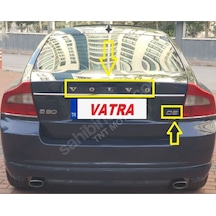 S80 2.4 D5 Advance 2006-2012 Uyumlu Volvo Ve D5 Bagaj Yazısı Seti