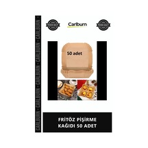 Özel Üretim Airfryer Uyumlu Yağ Geçirmez Yapışmaz Yanmaz Kesilmiş Fritöz Pişirme Kağıdı 50 Adet Çok Renkli