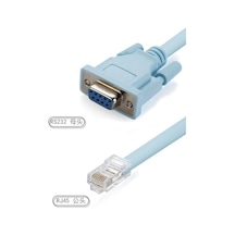 4335 Rj45 To Rs232 9 Pin Cat5e 6 Çevirici Dönüştürücü Adaptör Ethernet Kablosu
