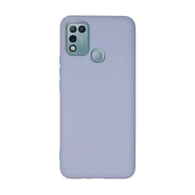 İnfinix Hot 10 Play Uyumlu Kılıf Nano İçi Kadife Silikon - Lila
