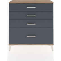 Arges Şifonyer 4 Çekmeceli 88x30x96 Çam-antrasit Çam