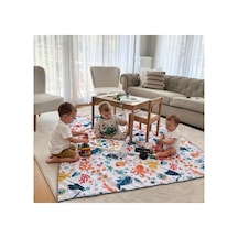 Seaworld Sıvı Geçirmeyen Çok Amaçlı Aktivite Örtüsü, Yer, Masa Ve Yatak İçin, Makinede Yıkanabilir, 145x150cm