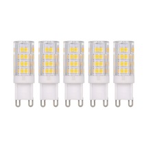 Xiyyadms G9 Tabanlı 5w Led Mısır Ampülü, 45w Halojen Yerine, 400lm Islak Beyaz, 5 Adet Paket, 220-240v Sıcak Beyaz