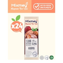 Mixmey Hurma Meyve Barı 24 Adet | Atıştırmalıklar – Vegan, Glutensiz, Koruyucusuz (20GR X 24 ADET)