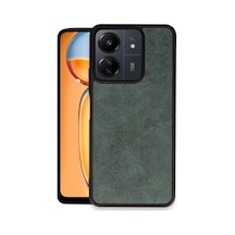 Xiaomi Redmi 13c Uyumlu Kılıf Aras Deri Kapak - Koyu Yeşil