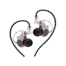 Gülüşikli Kulağa Takılan Kulaklık, Çember Demir Ağır Bas - Mor