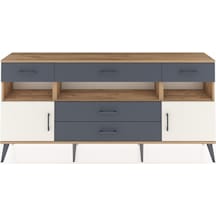 Arges Konsol 3 Raflı 5 Çekmeceli 2 Kapaklı 176x30x83 Çam-aytaşı/antrasit Aytaşı/antrasit