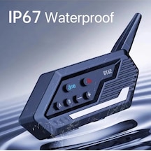Bt62 Motosiklet Kask Kulaklığı Intercom 2 Intercom Bağlantılı