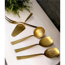 Roy Kıng Venus 5 Prç Mat Gold Titanyum Sos Takımı YTK002