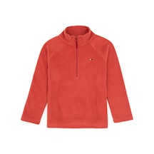 U.S. Polo Assn. Kız Çocuk Gül Kurusu Polarlı Yarım Fermuarlı Sweatshirt 50317884-VR026